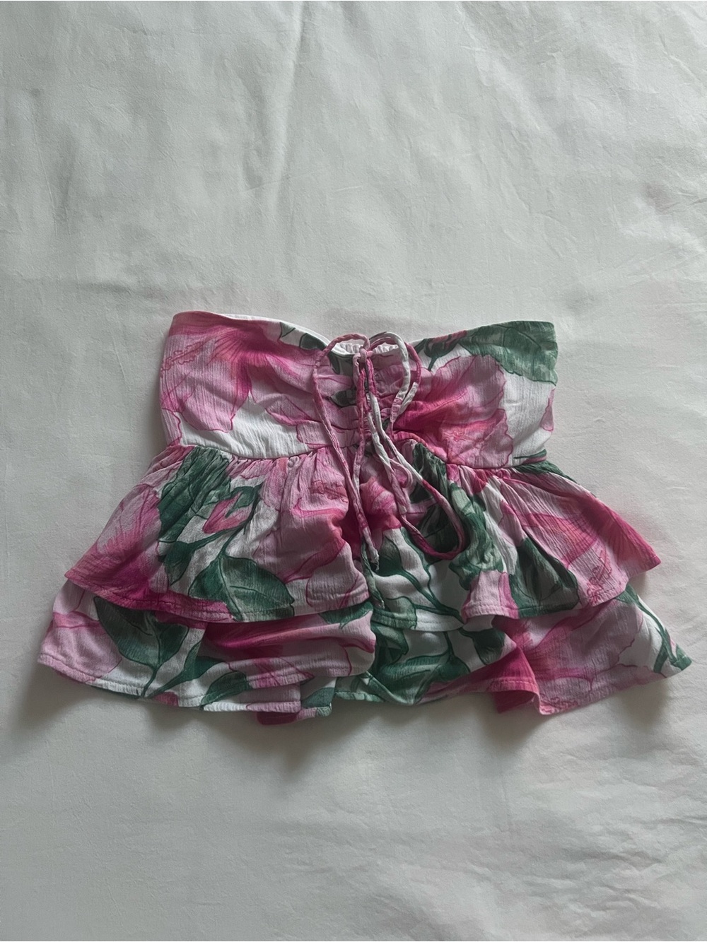Hollister Tiered Halter Babydoll Top in Floral